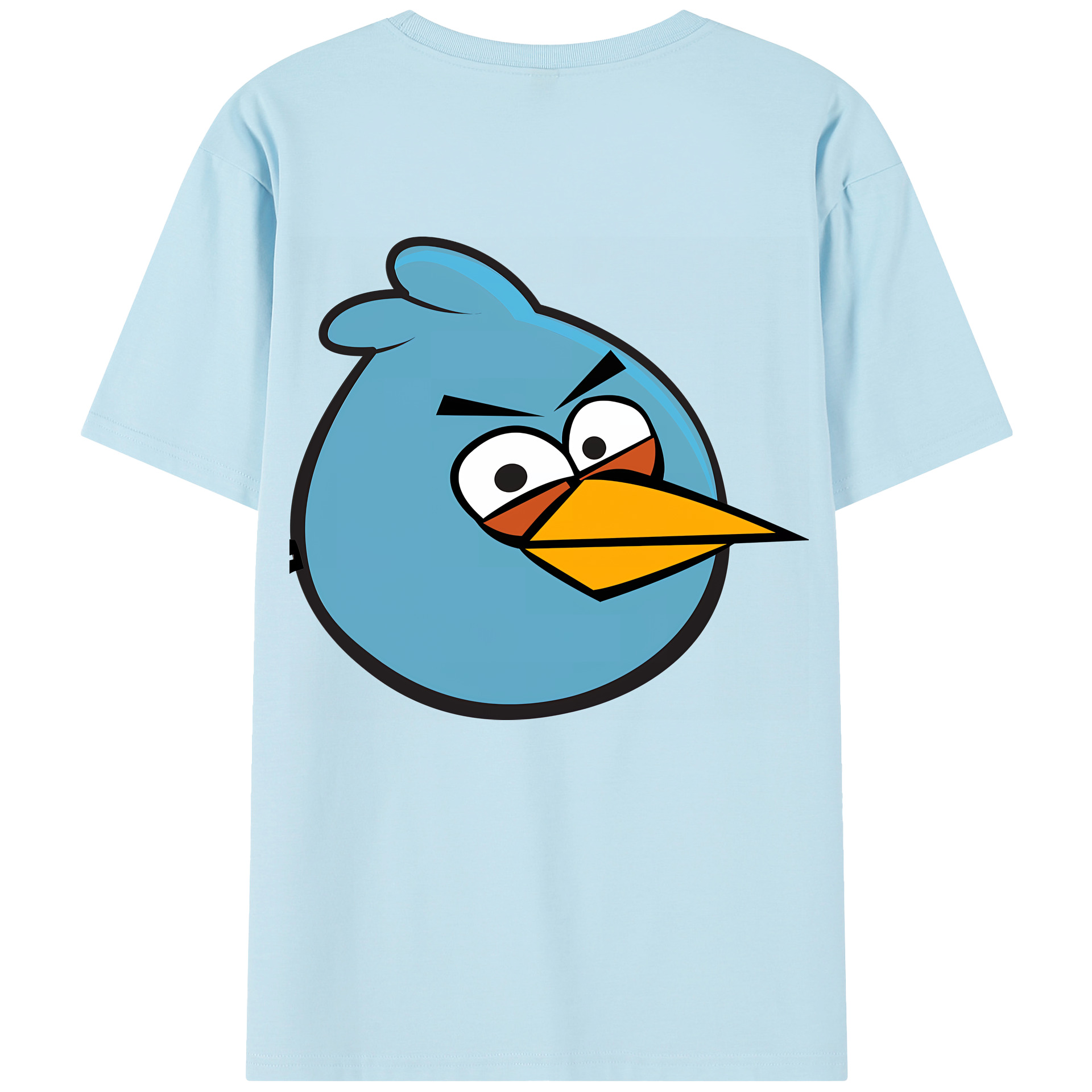 （画像用） Angry Birds アングリーバード 綿100％半袖Tシャツ（背面プリント）